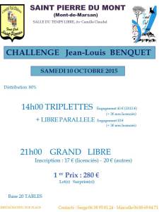 2015  - Affiche Challenge JL Benquet - St Pierre