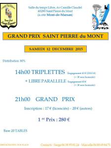 2015 - GP Saint Pierre du Mont (Affiche)