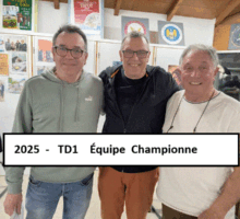 2025 – Qualif. Triplette D1 – Photo