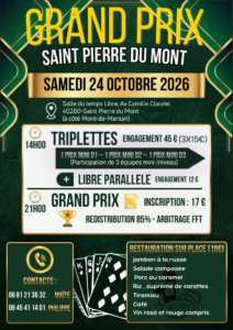 2026 - Grand Prix St Pierre - 24 Oct.