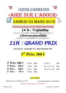 2018 - Grand Prix d'AIRE (Affiche)