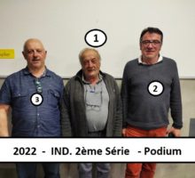 2022 – Ind. 2ème Série – Podium